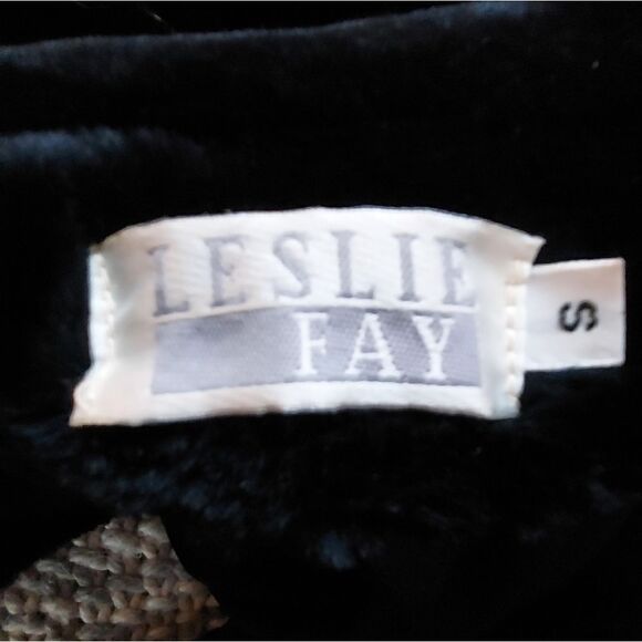 Vintage Leslie Fay | Faux Fur Jacket  Black Jacket Size S - Picture 7 of 8